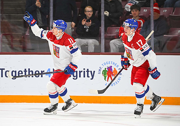 Česko - Dánsko 7:2. Jasná záležitost a první výhra, junioři si poradili s outsiderem