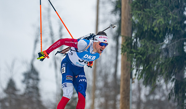 Biatlon ONLINE: Závěrečný mužský sprint, Češi na první střelecké položce chybují