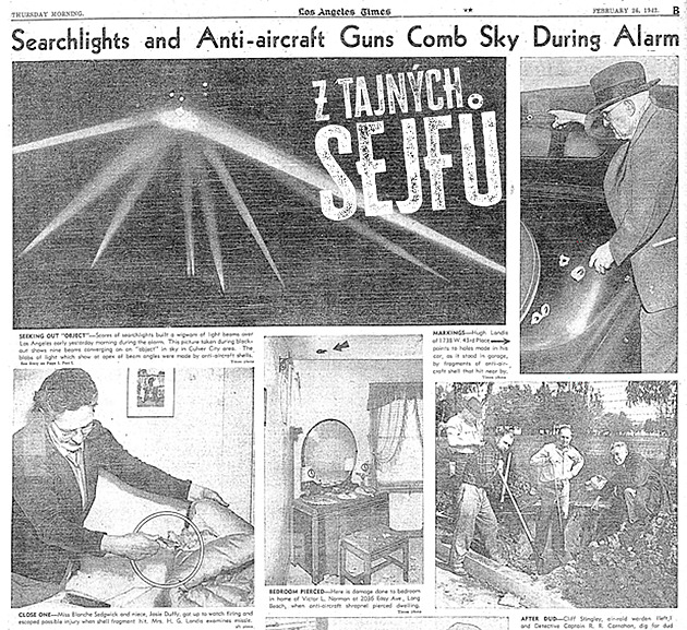 Bitva o Los Angeles, 1942: Jen Japonci nepřiletěli. Ale kdekdo je viděl